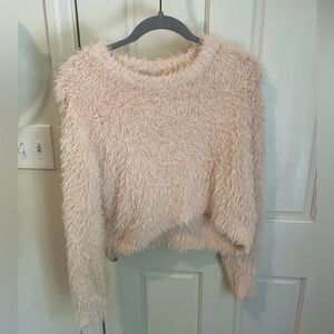 Love Tree Pink Furry Sweater